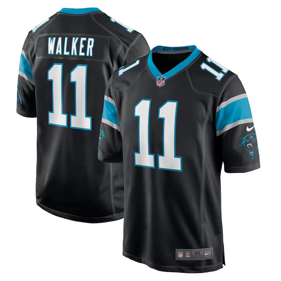 Men Carolina Panthers #11 P.J. Walker Nike Black Game Player NFL Jersey